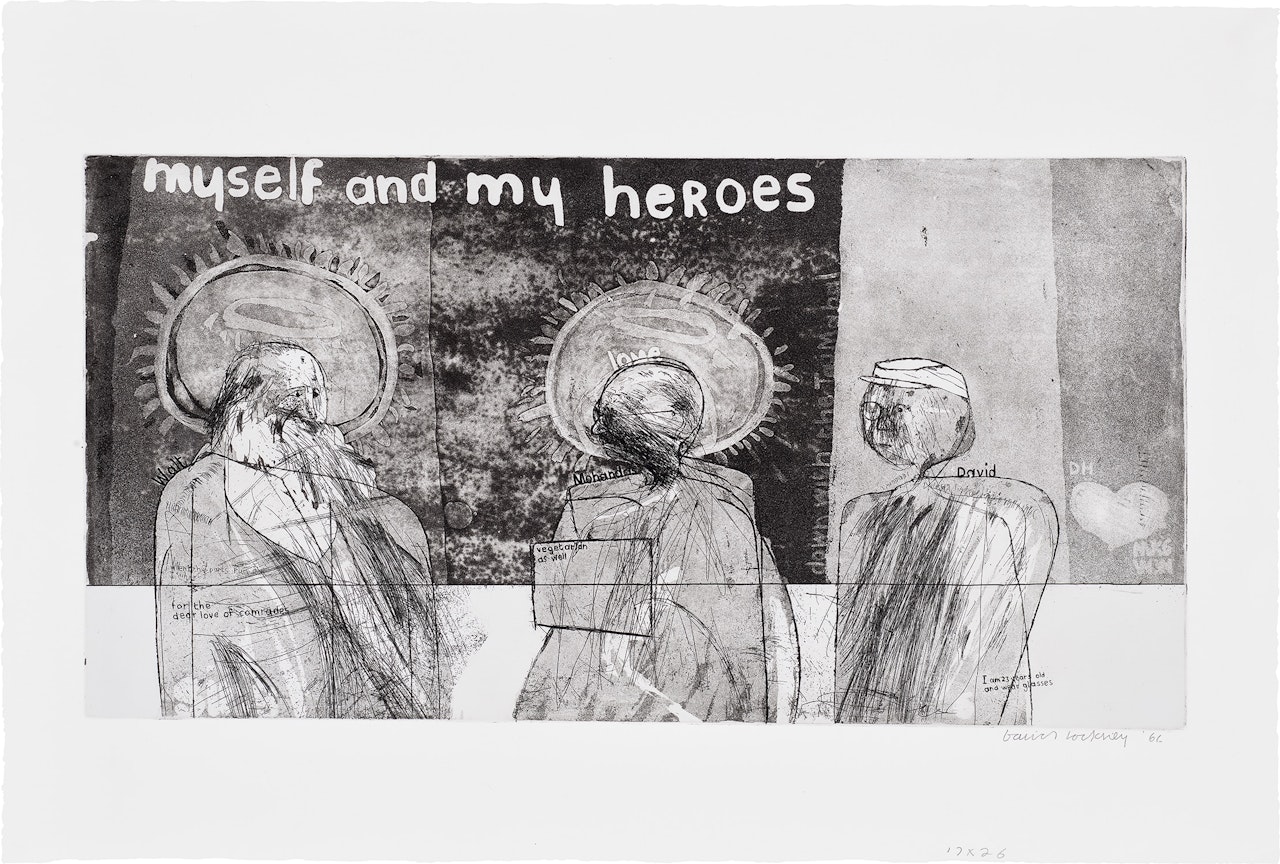 Myself and My Heroes (S.A.C. 4, M.C.A.T. 4) by David Hockney