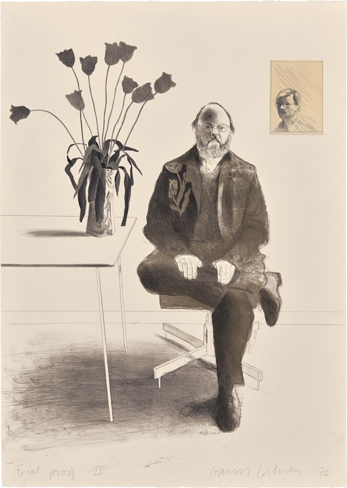 Henry with Tulips, from Friends (G. 737, S.A.C. 187, M.C.A.T. 177) by David Hockney