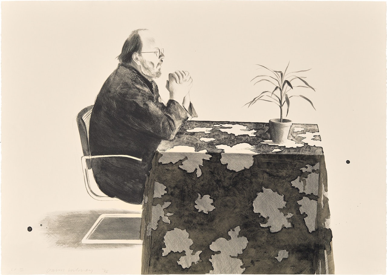 Henry at the Table, from Friends (G. 736, S.A.C. 188, M.C.A.T. 176) by David Hockney