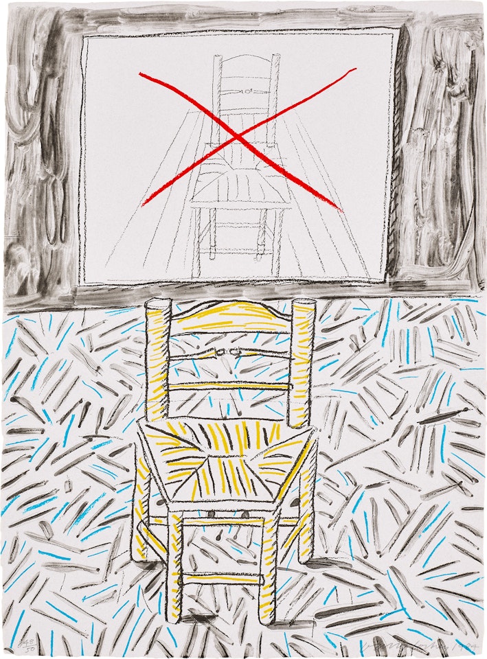 The Perspective Lesson, from Moving Focus (T.G. 284, M.C.A.T. 265) by David Hockney