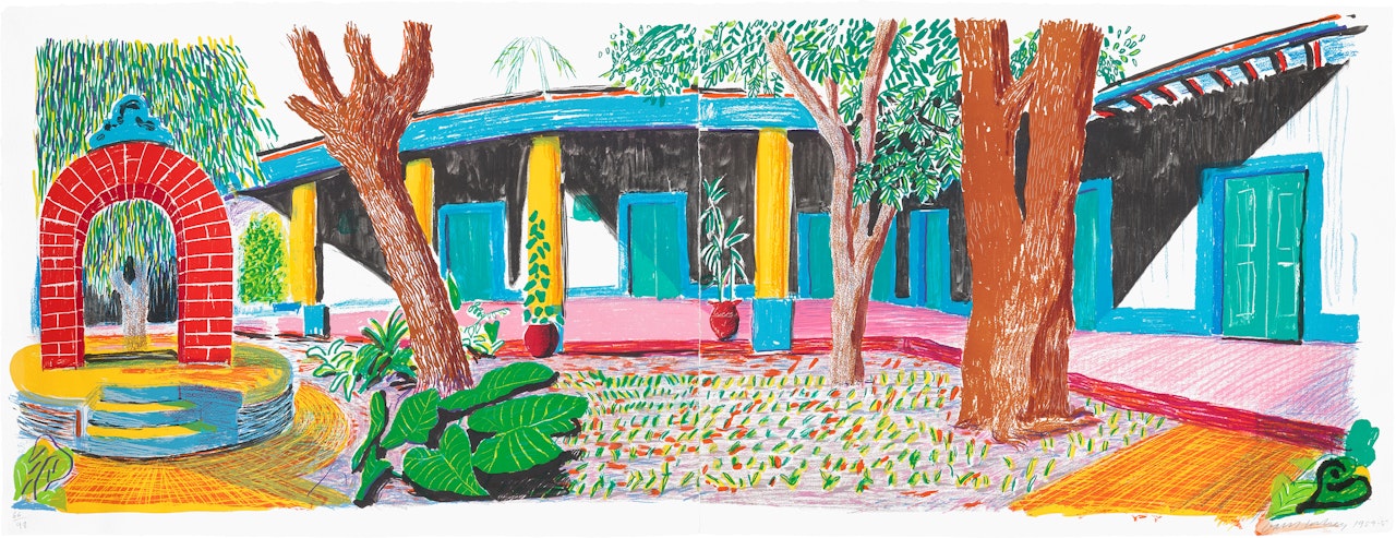 Hotel Acatlán: Second Day, from Moving Focus (T.G. 283, M.C.A.T. 270) by David Hockney