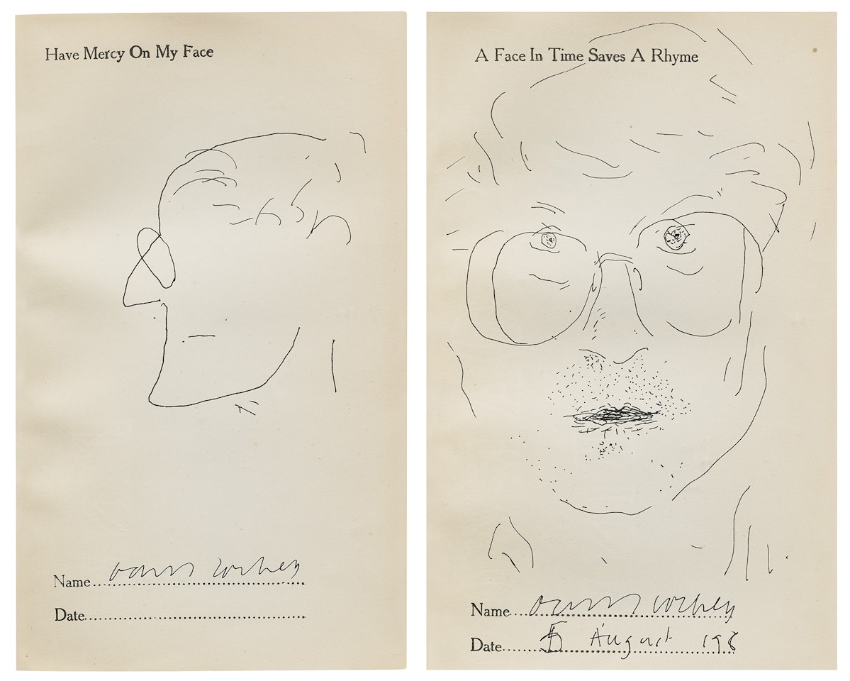 Two Self-Portraits by David Hockney