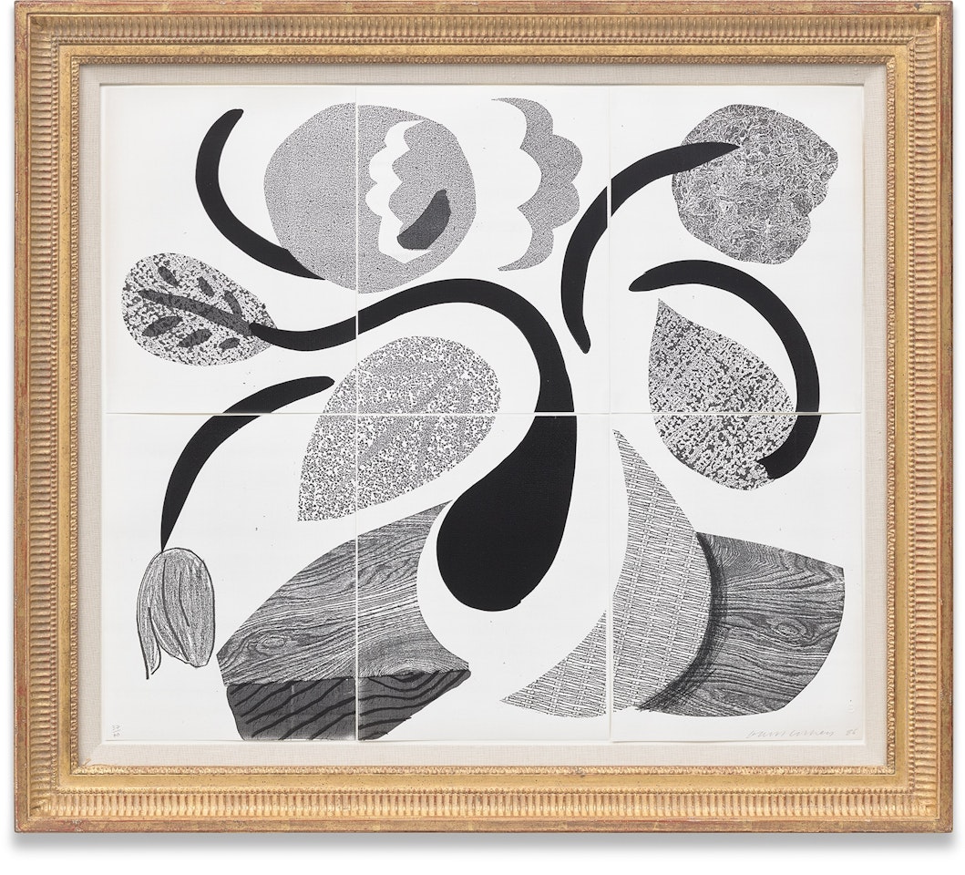 Dancing Flowers (M.C.A.T. 307) by David Hockney