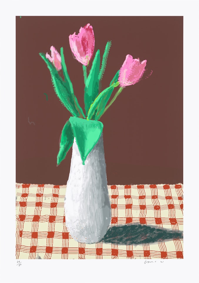 2nd March 2021, A Closer Look At Some Tulips by David Hockney