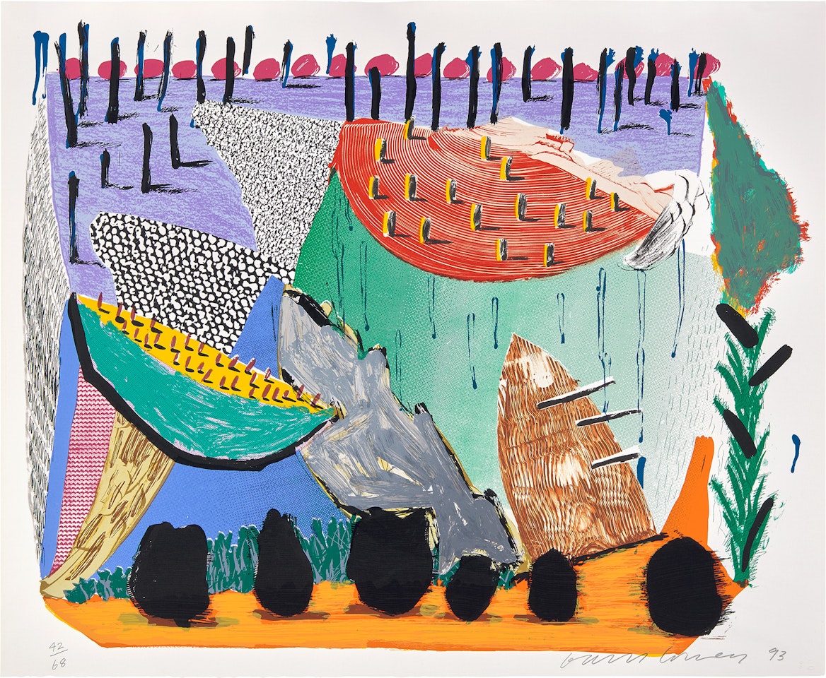 Slow Rise, from Some More New Prints (G. 1626, M.C.A.T. 342) by David Hockney