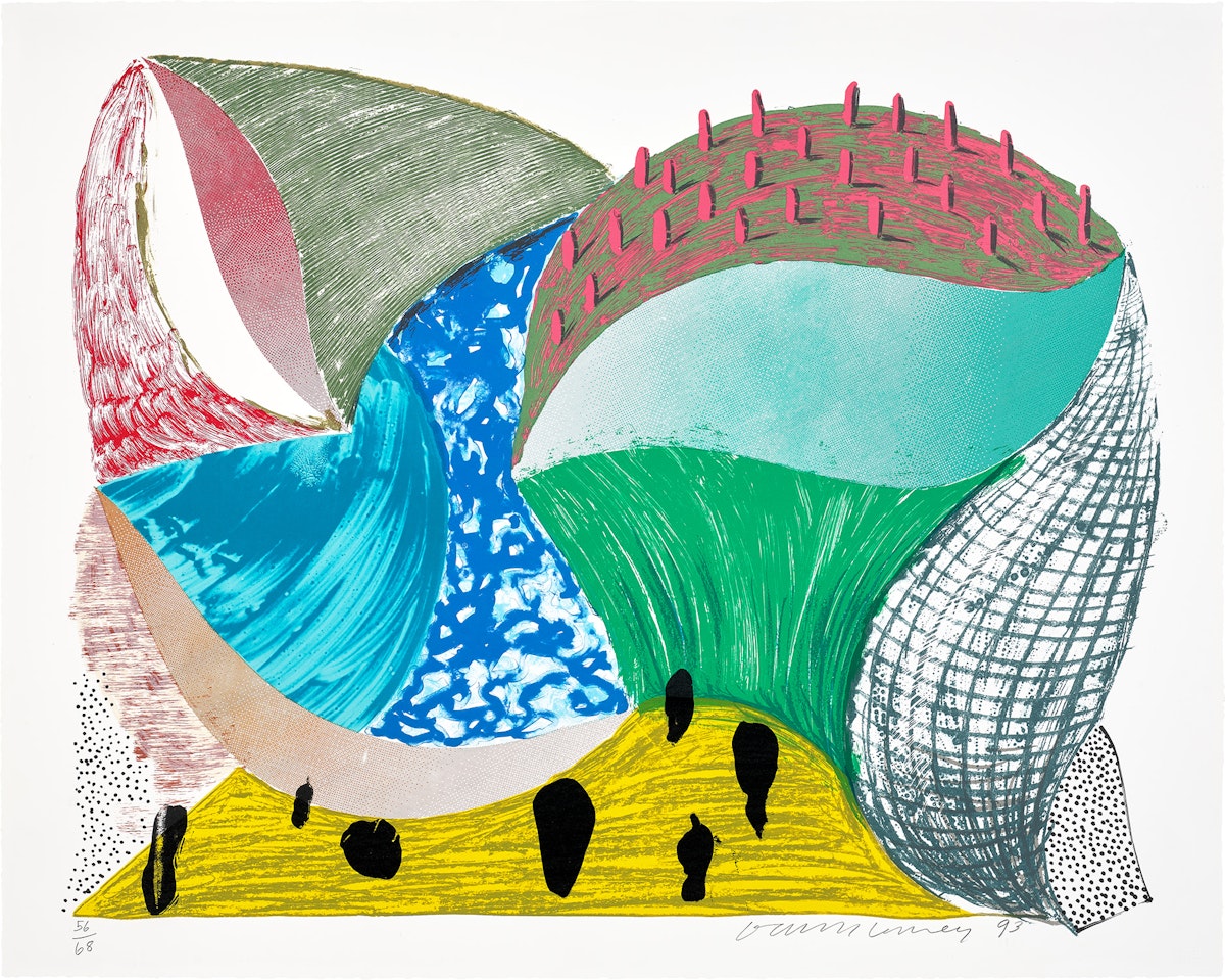 Gorge d"Incre, from Some More New Prints (G. 1624, M.C.A.T. 338) by David Hockney