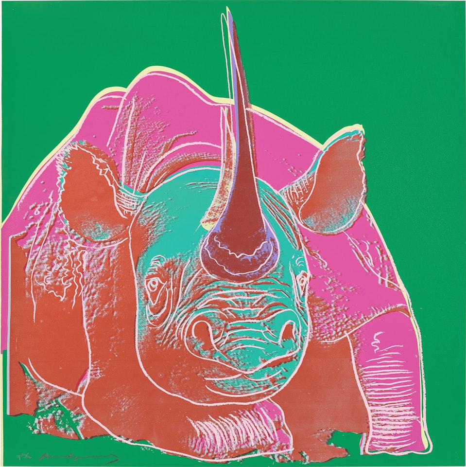 Black Rhinoceros, from Endangered Species (see F. & S. 301) by Andy Warhol