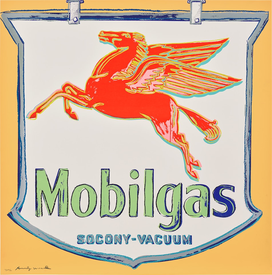 Mobil, from Ads (see F. & S. 350) by Andy Warhol