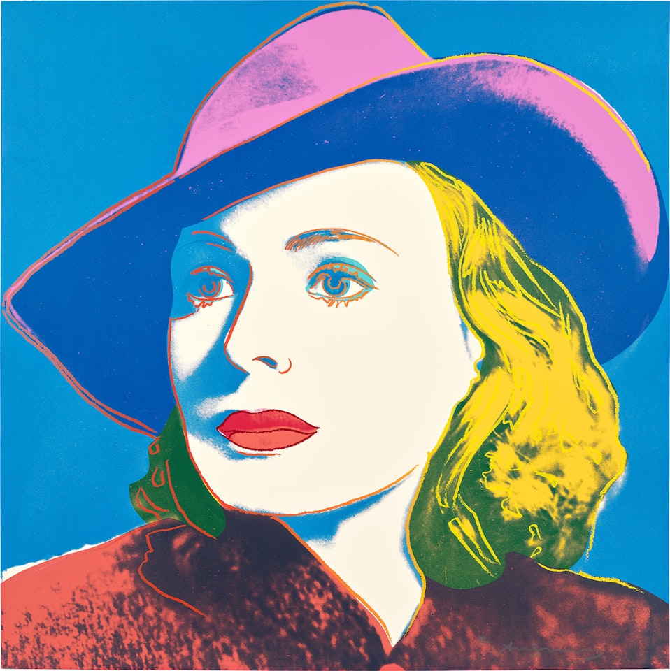 With Hat, from Ingrid Bergman (F. & S. 315) by Andy Warhol