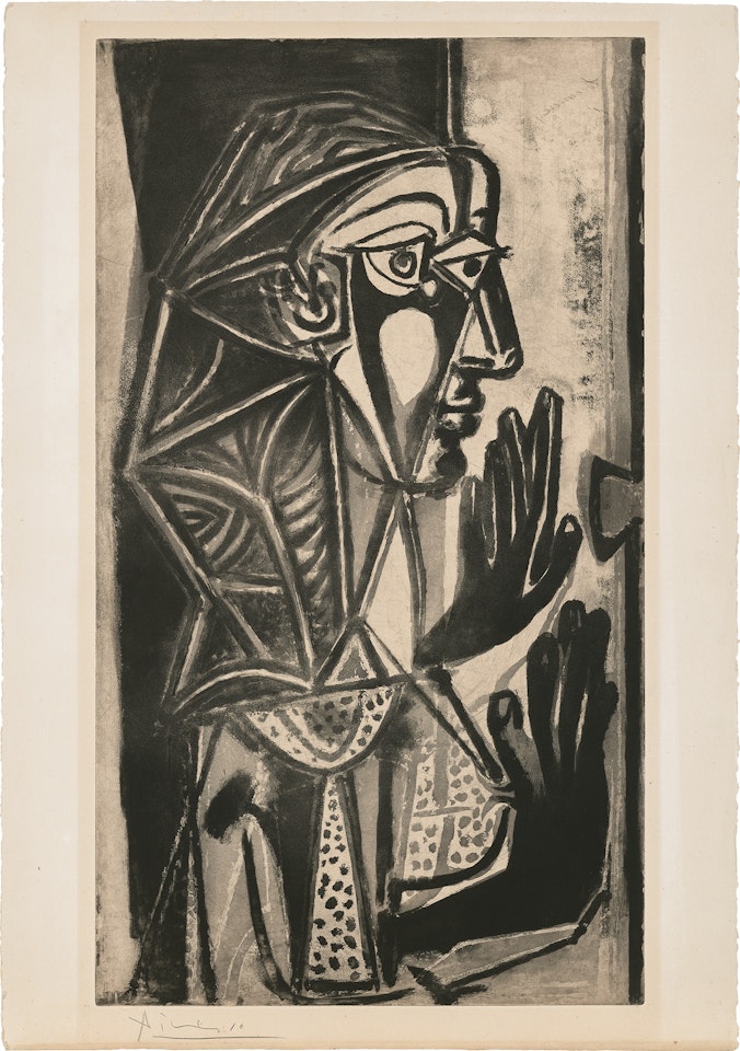 La femme à la fenêtre (The Woman at the Window) (Bl. 695, Ba. 891) by Pablo Picasso