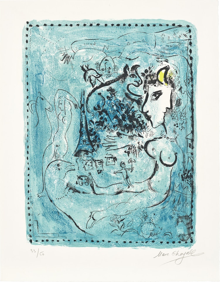 Nocturne (M. 386) by Marc Chagall