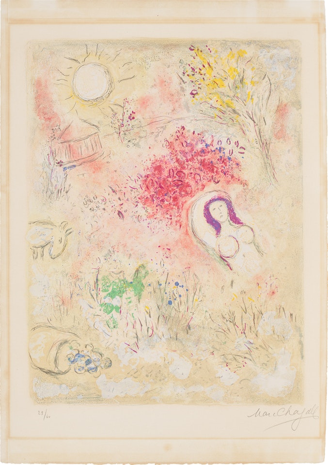 Chloé, from Daphnis et Chloé (M. 339, see C. Bks. 46) by Marc Chagall
