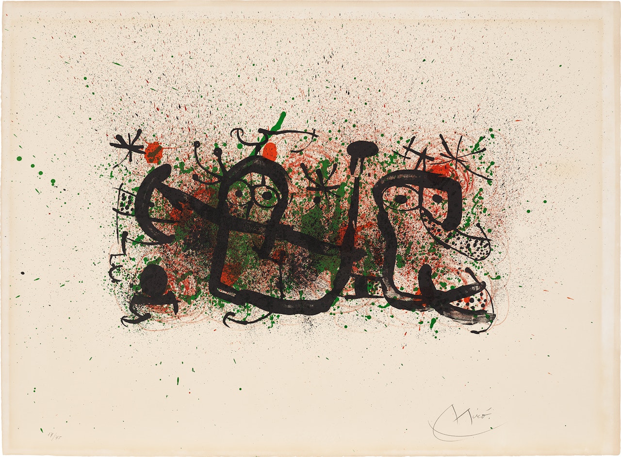 Ma de proverbis (My Proverb): plate V (M. 677, see C. Bks. 139) by Joan Miró