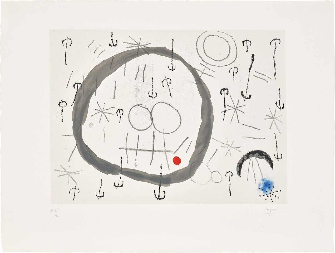 Giboulées (Hailstorm) (D. 282) by Joan Miró