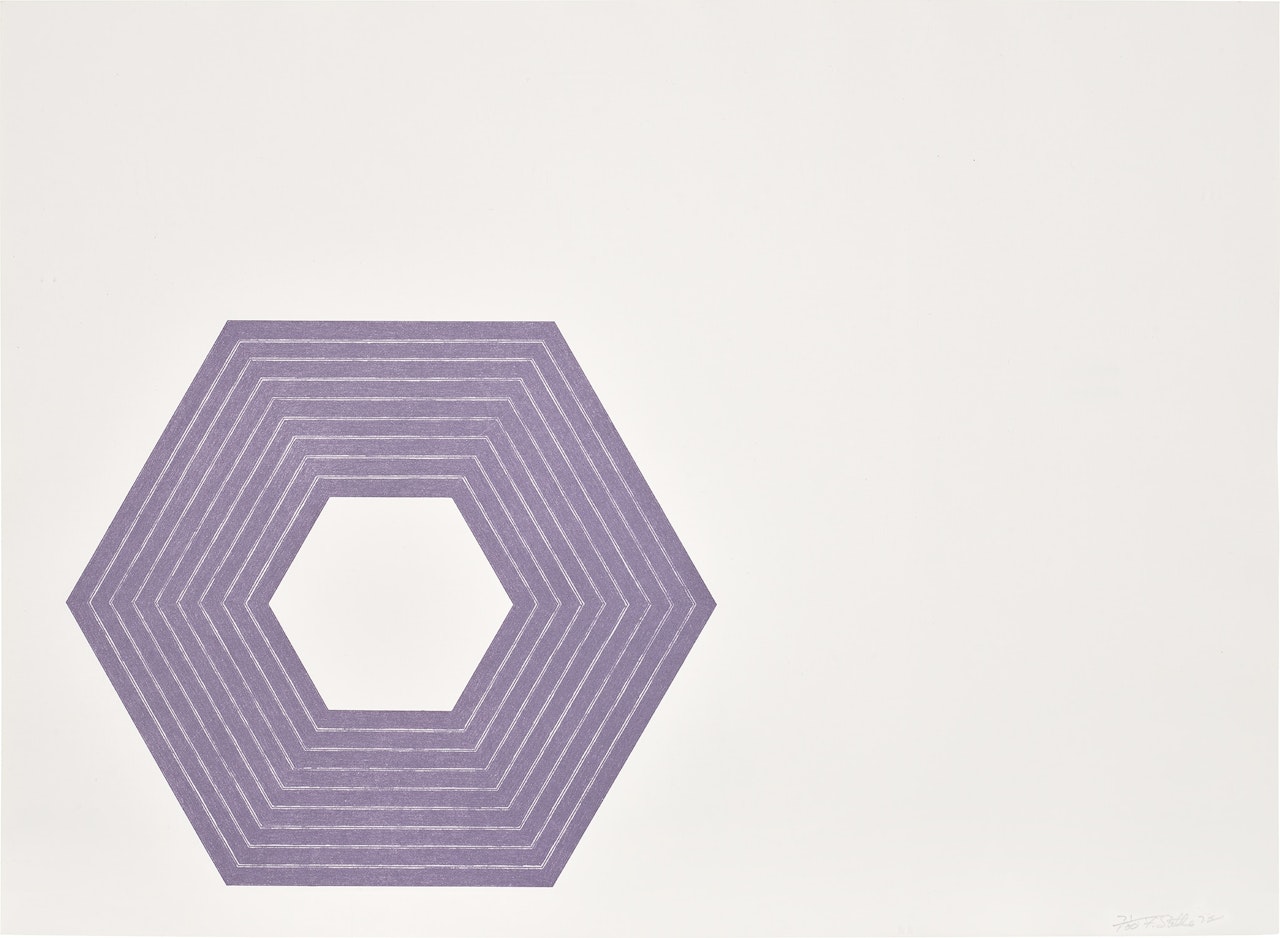 Sidney Guberman, from Purple Series (G. 372, A. & K. 68) by Frank Stella