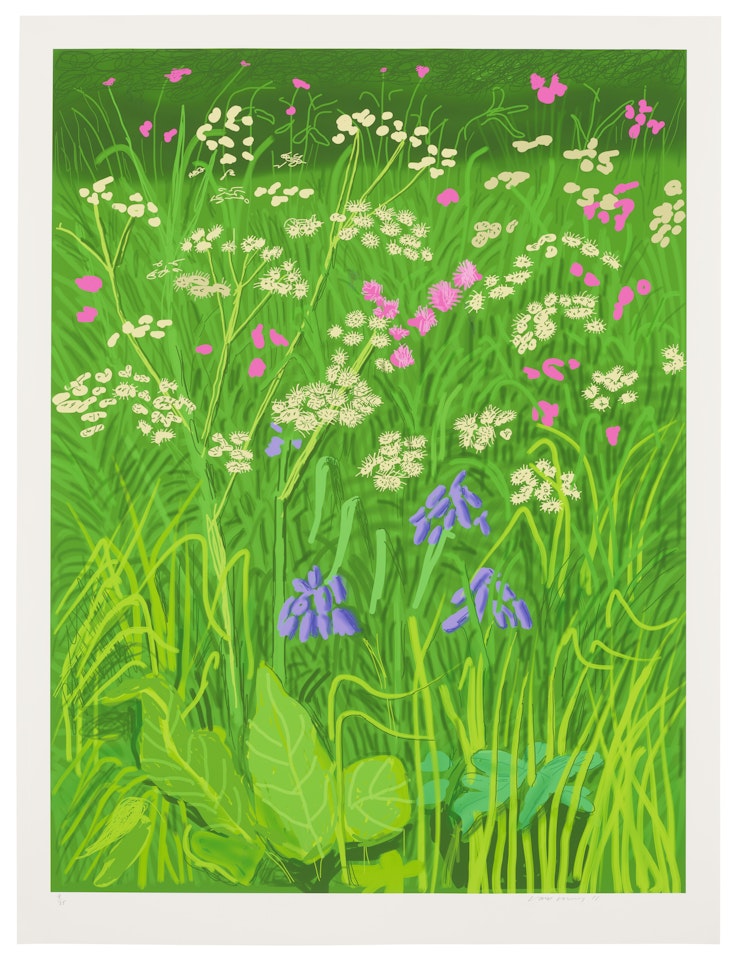 The Arrival of Spring in Woldgate, East Yorkshire in 2011 (twenty eleven) - 17 May 2011 by David Hockney