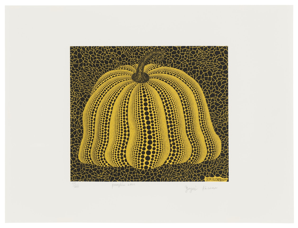 Pumpkin 2000 (Yellow) by Yayoi Kusama