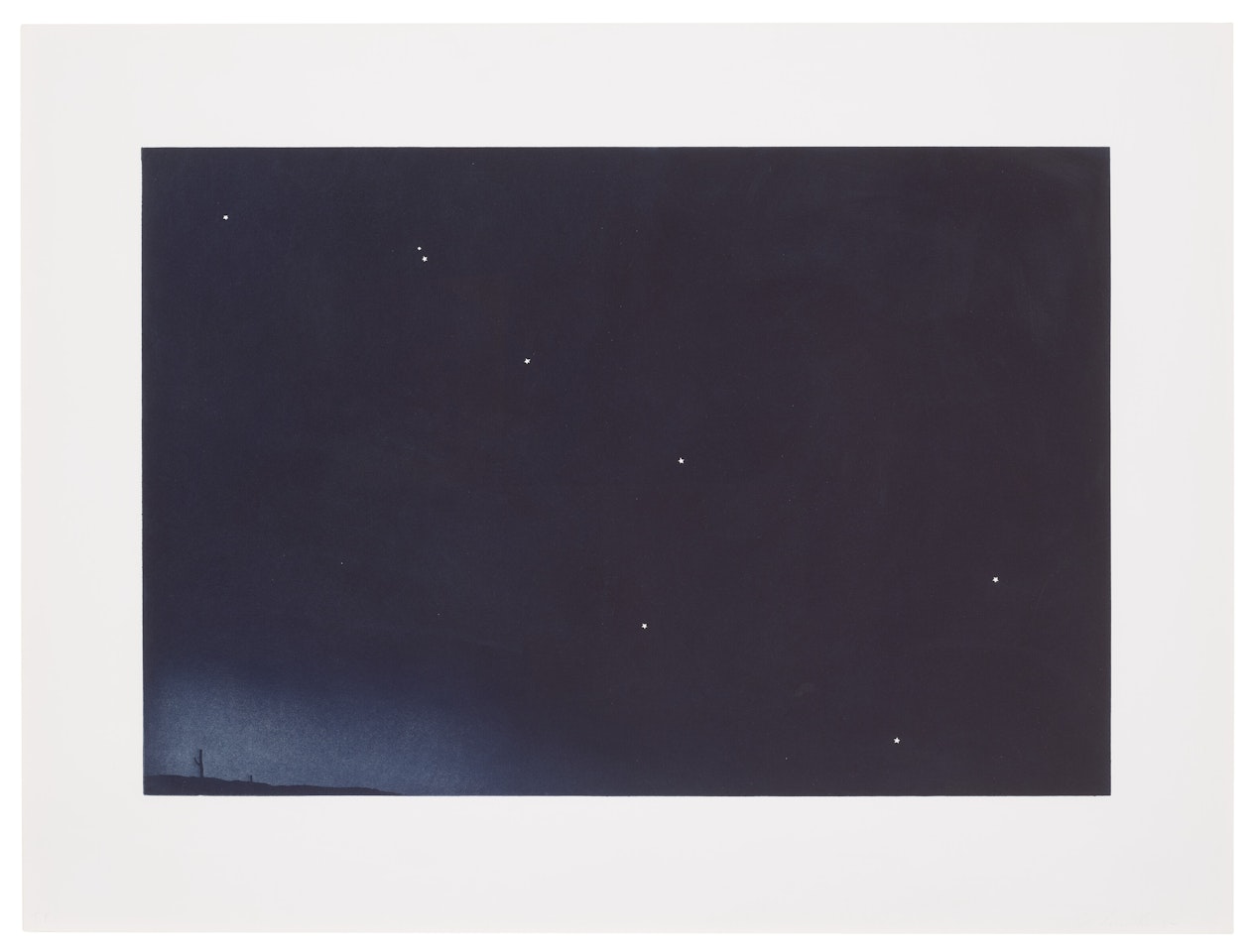 Big Dipper Over Desert by Ed Ruscha