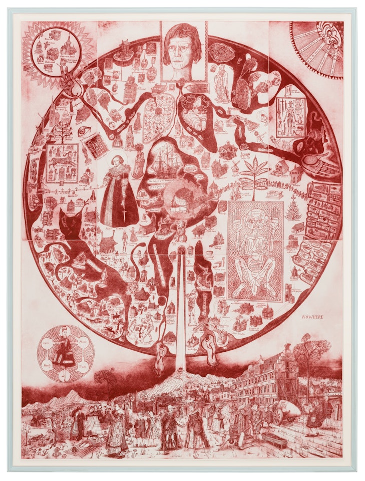 The Map of Nowhere (Red) by Grayson Perry