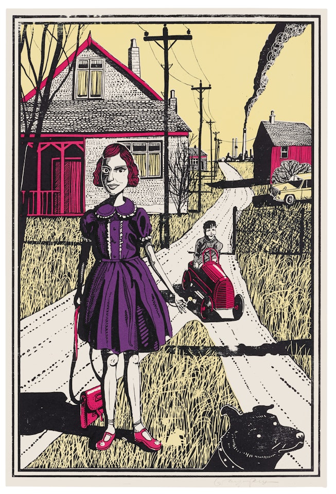 Plate 1, from: Six Snapshots of Julie (colour) by Grayson Perry