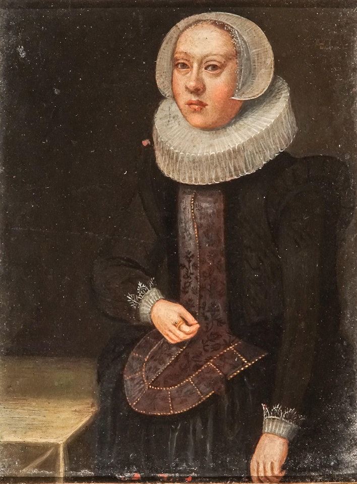 Portrait of a Young Woman Wearing a Ruff by Flemish School