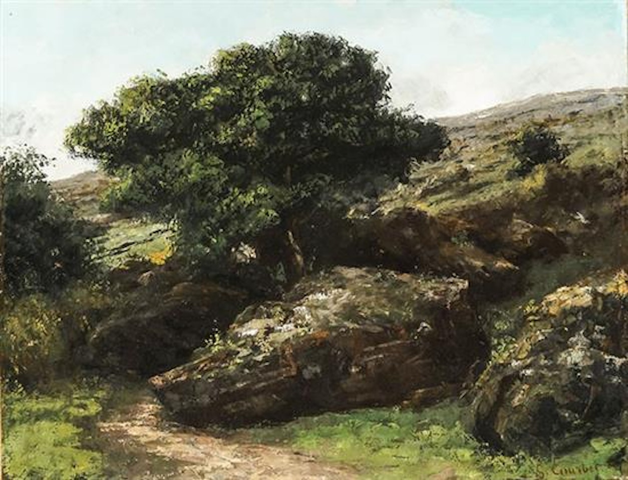 Paysage avec Rochers by Gustave Courbet