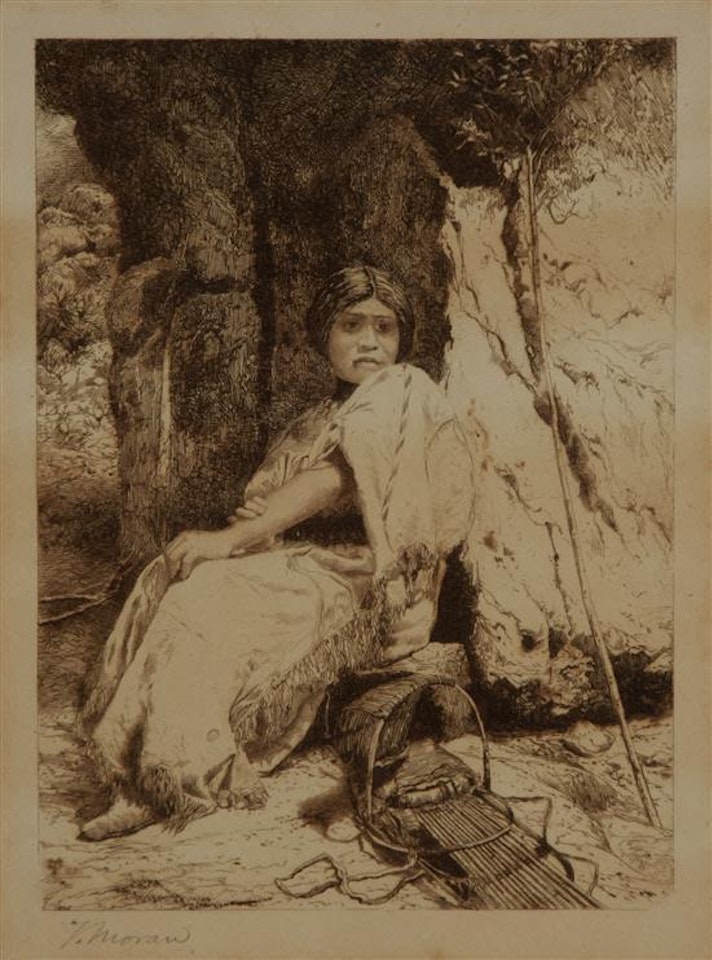 Native American Woman by Thomas Moran