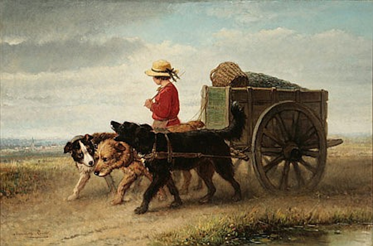 Returning from the Sea by Henriette Ronner-Knip
