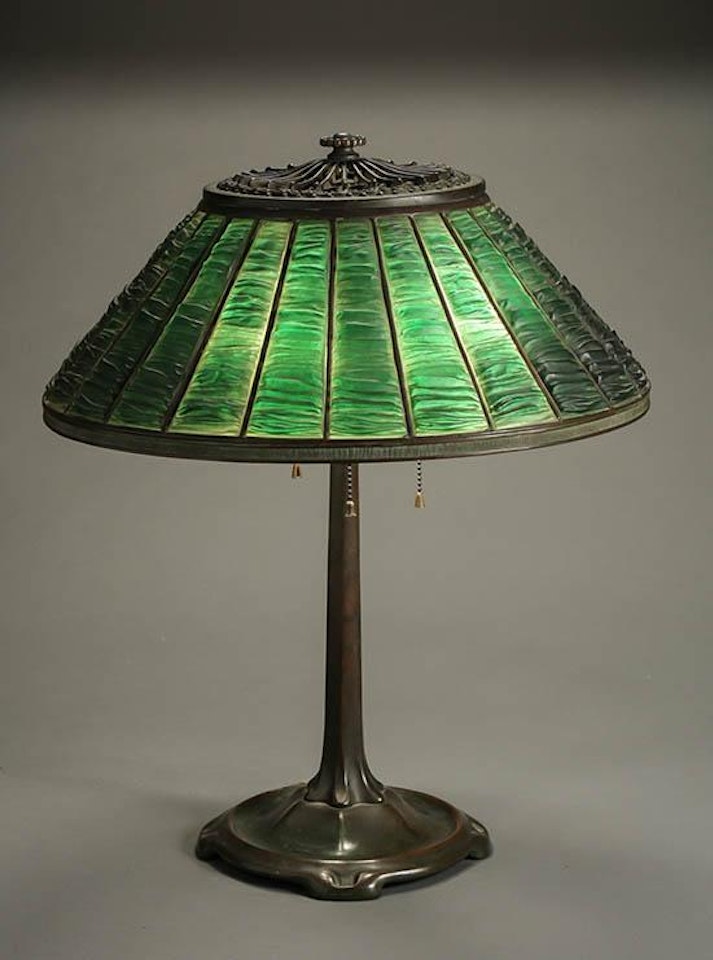 "Linenfold" Table Lamp by Tiffany Studios