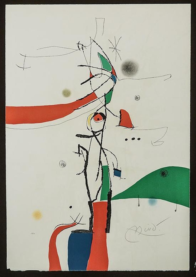 Demi-Mondaine à Sa Fenêtre (Duthuit 742) by Joan Miró