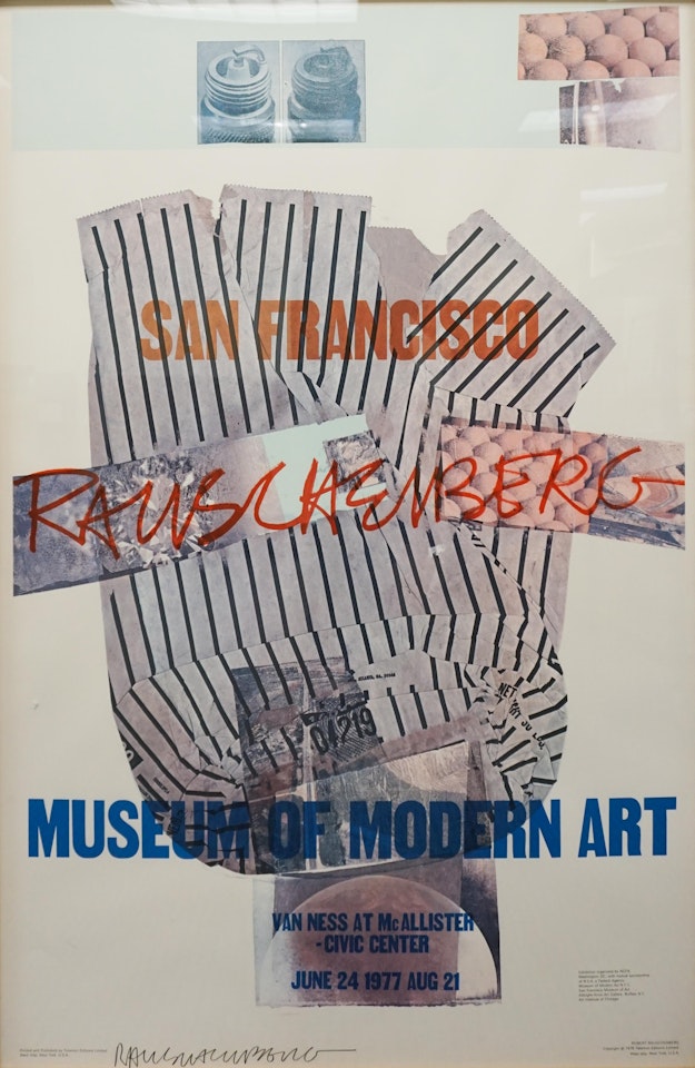 San Francisco Museum of Modern Art Exhibition Poster by Robert Rauschenberg