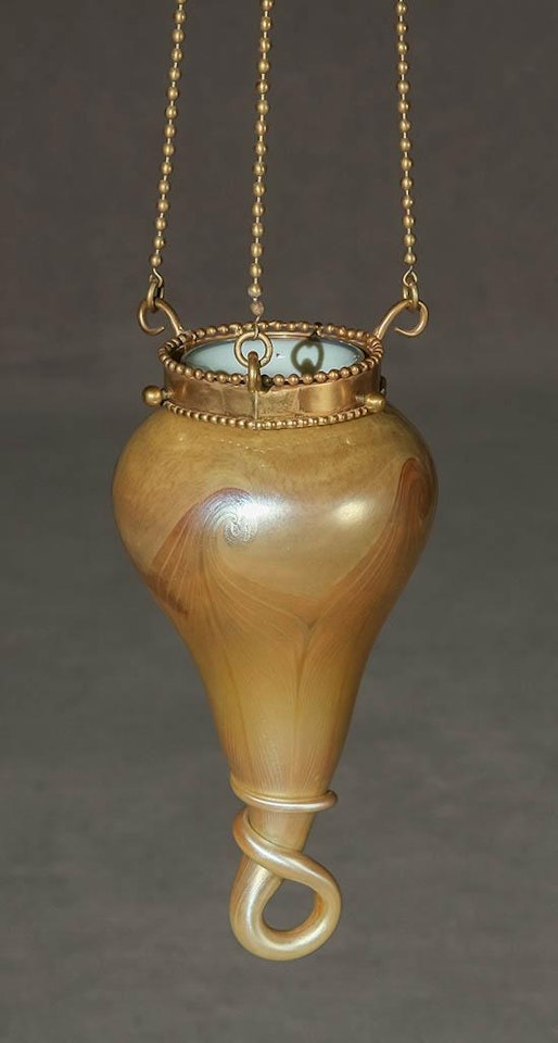 Favrile Glass Stalactite Hanging Light by Tiffany Studios