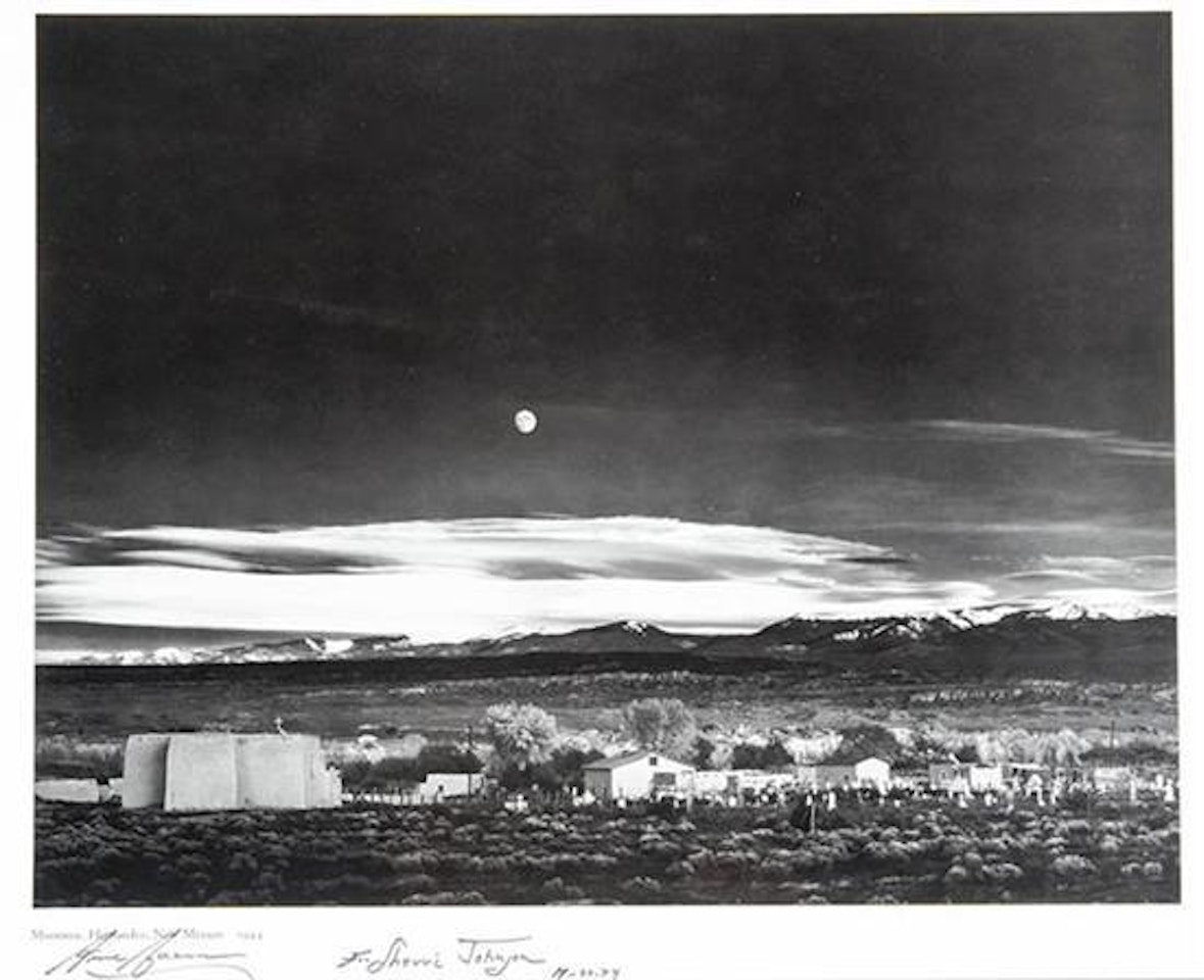 Moonrise, Hernandez, New Mexico by Ansel Adams