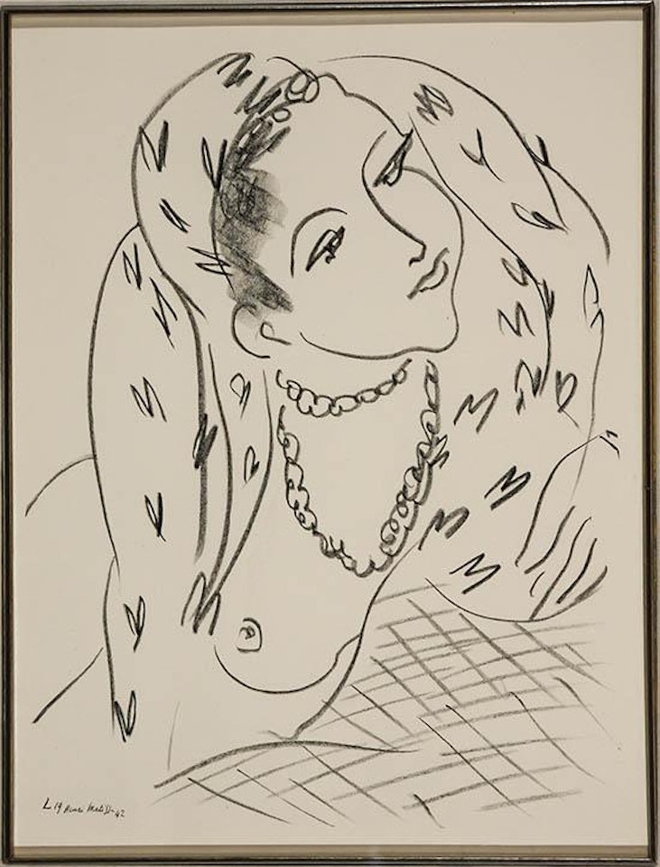 Themes et Variations Plate #L-9 by Henri Matisse