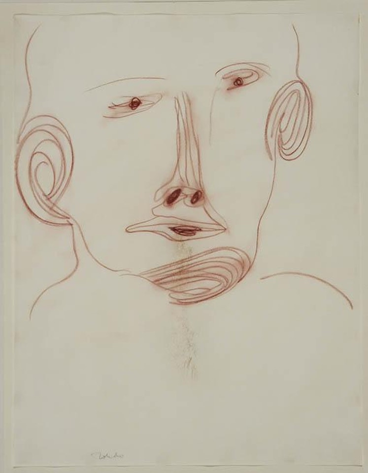 Study of a Male Head by Francisco Toledo