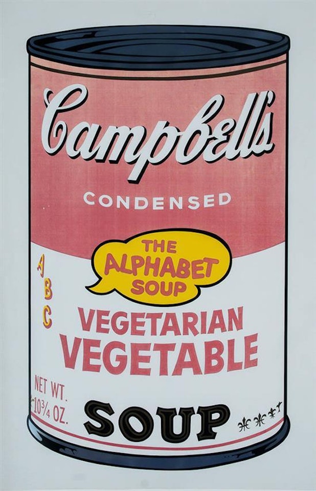 Campbell"s Soup-Alphabet Soup by Andy Warhol