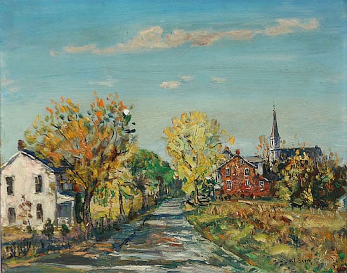 Zionsville (Autumn Scene) by Walter Emerson Baum