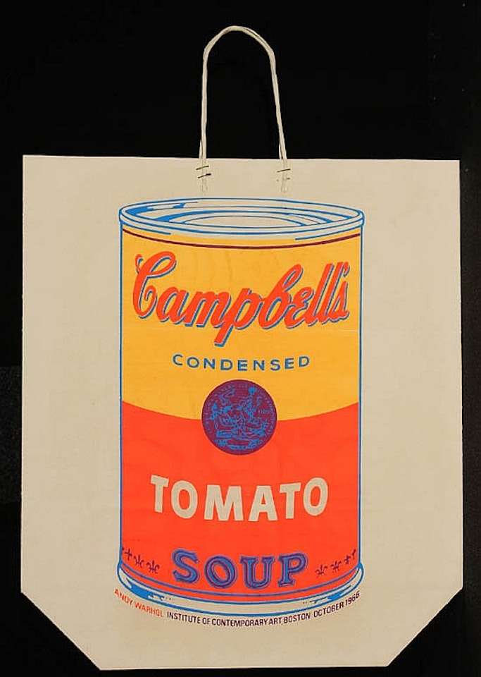 Campbell"s Soup Can on a Shopping Bag by Andy Warhol