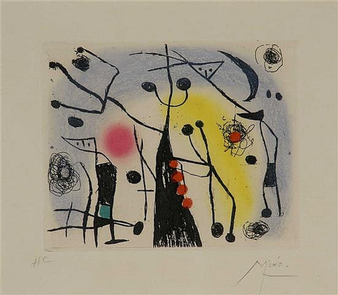 Les Magdaleniens (Dupin 154) by Joan Miró