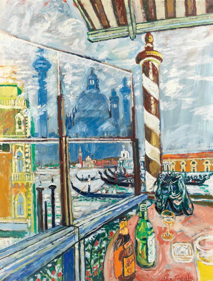 Venice, with View of San Giorgio Maggiore by John Bratby