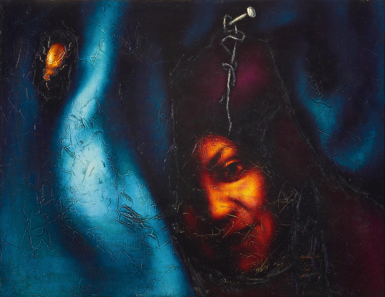 Portrait de Tatiana Topilina/ Portrait of Tatiana Topilina by Oleg Tselkov