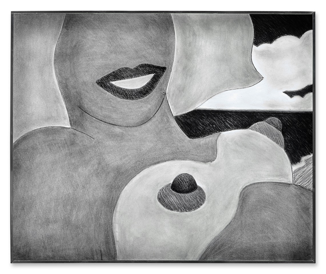 3-D Illuminated Drawing - Nude 1966 for Great American Nude #84 by Tom Wesselmann