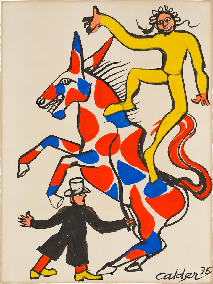 Yellow Bareback Rider by Alexander Calder