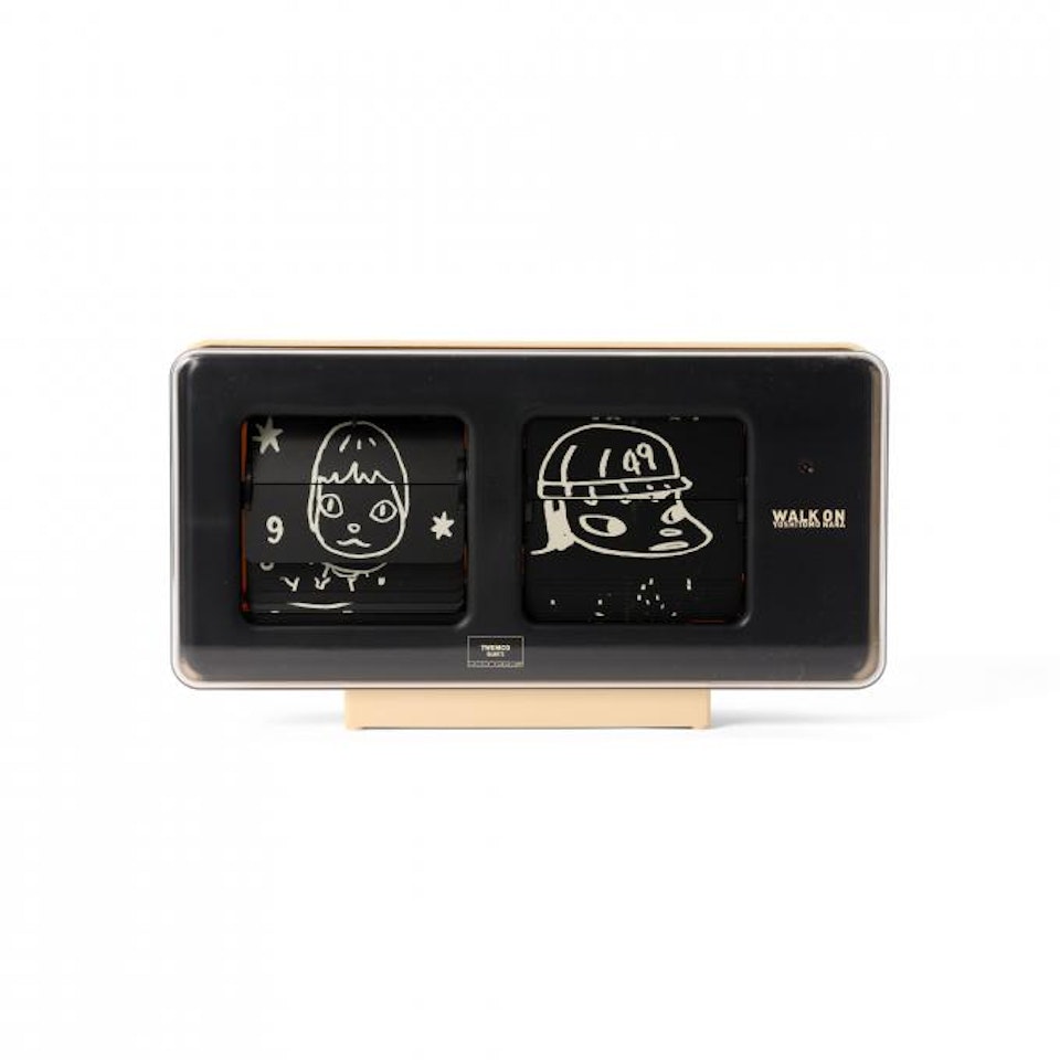 WALK ON ART TABLE FLIP CLOCK by Yoshitomo Nara