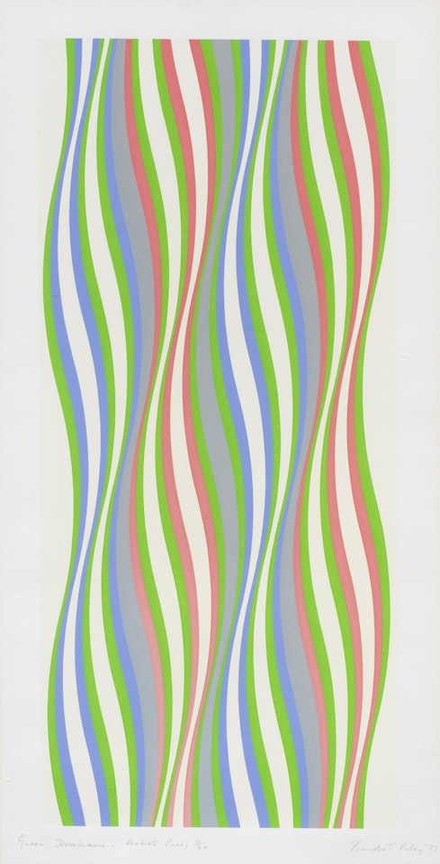 Green Dominance (Tommasini & Gubay 23) by Bridget Riley