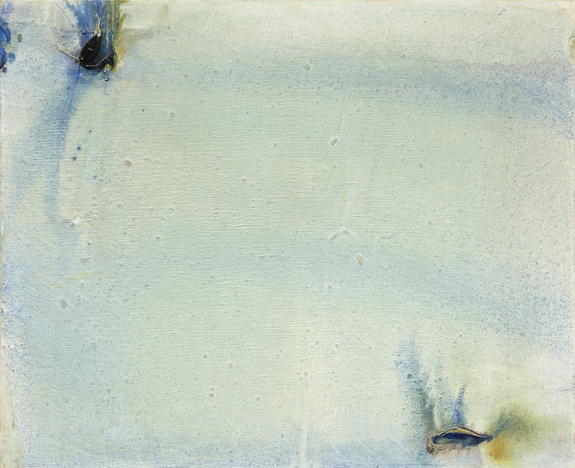 Bleu pâle taches bleu by Olivier Debre