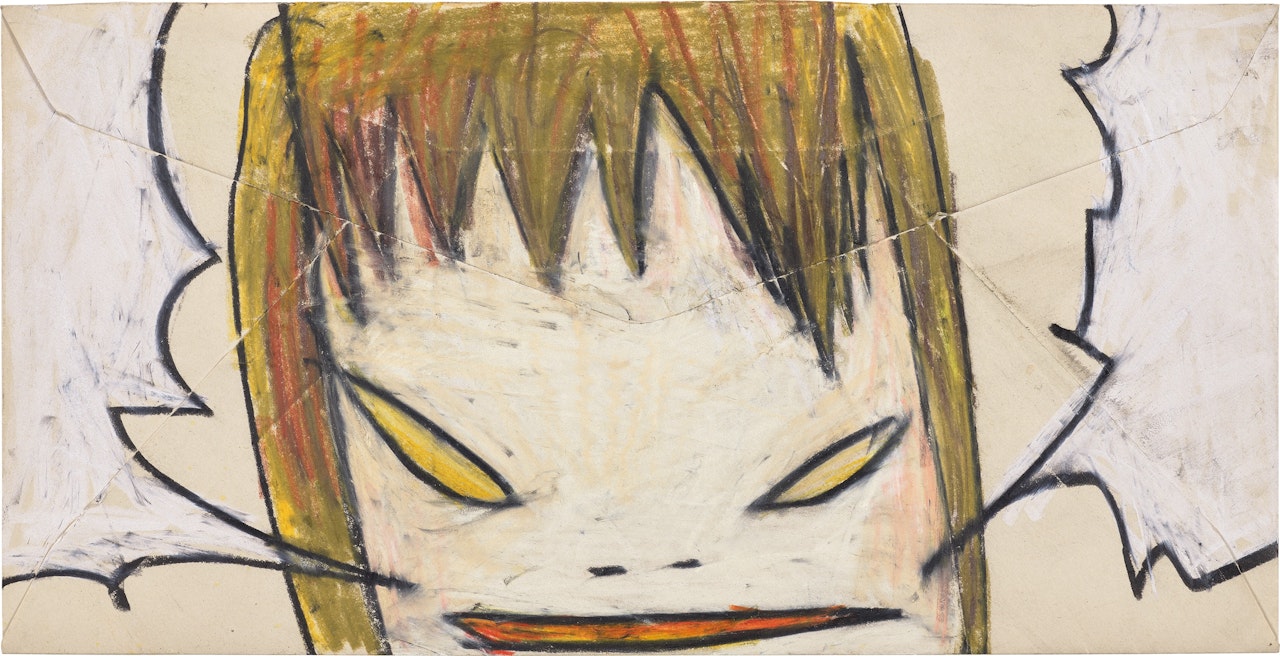 Untitled (Stormy Angry Grey Slay) by Yoshitomo Nara