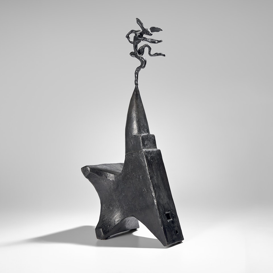 Small Nijinsky on Anvil by Barry Flanagan