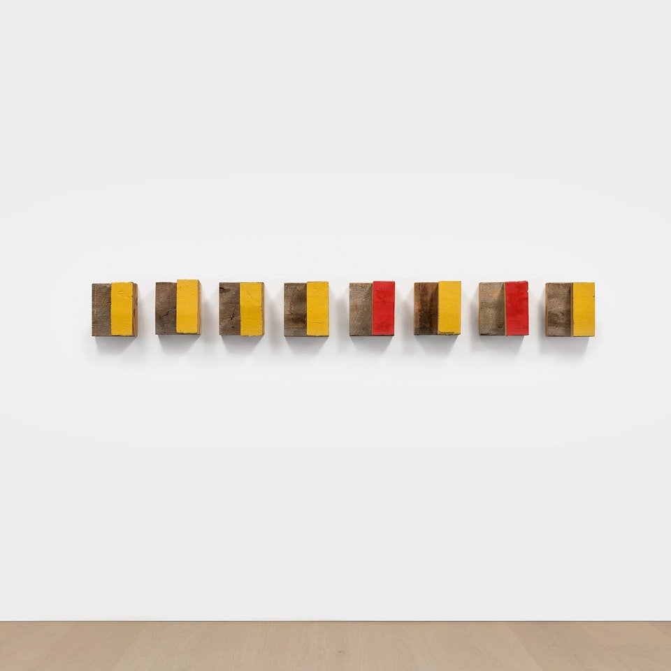 Eight Piece Wall Sculpture by Richard Nonas
