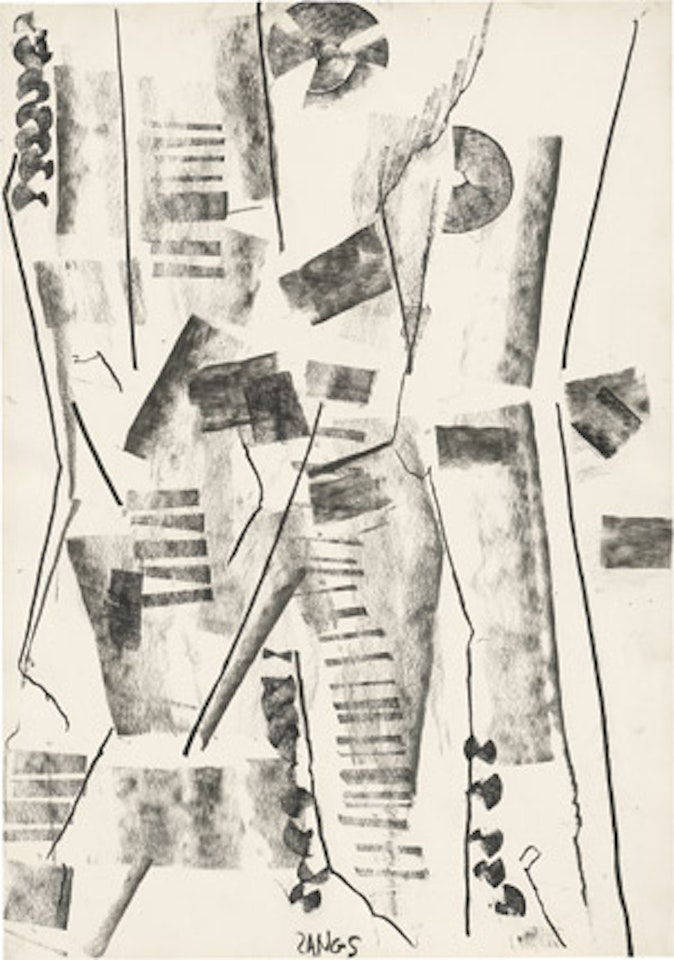 Abstract composition by Herbert Zangs